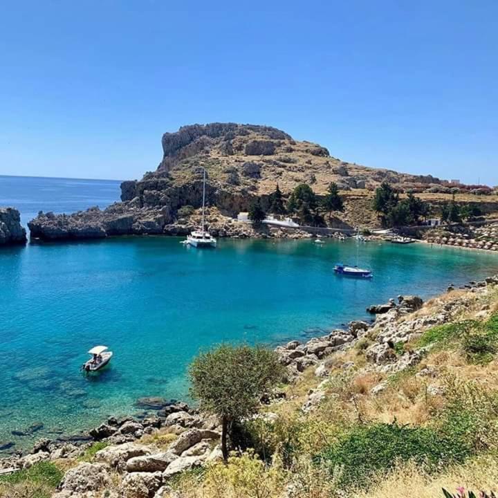 Villa Aegean View Lindos-Pefkoi Pefki  Luaran gambar